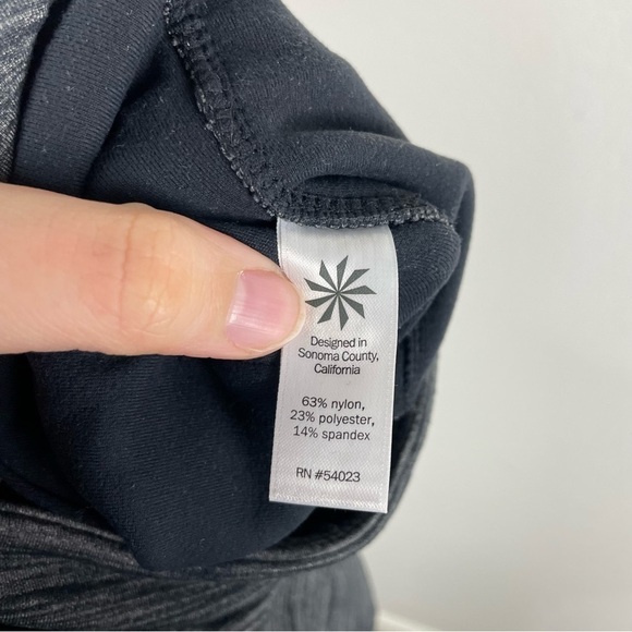 Athleta Gray Space Dye High Waist Metro Athletic Athleisure Leggings Size Medium - Picture 6 of 7